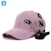 Long ribbon baseball cap